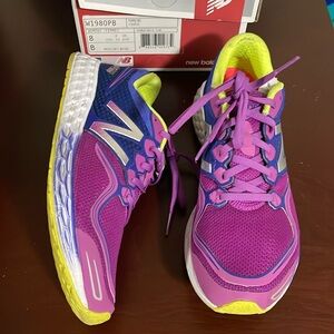 New Balance W1980PB fresh foam running shoes women’s 8 purple